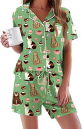 Women's Pajama Set - Short Sleeve - 2 Piece