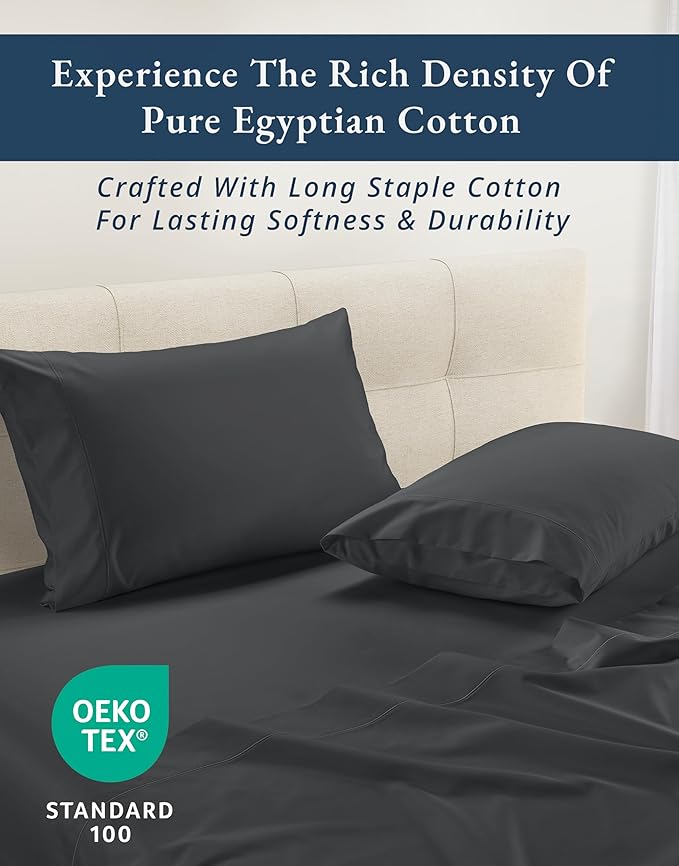 Linen Bed Sheet Set - Queen