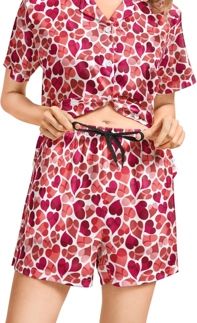 Women's Pajama Set - Short Sleeve - 2 Piece