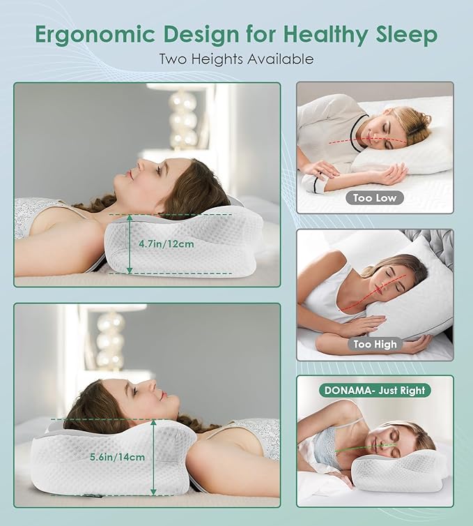 Memory Foam Cooling Bed Pillow