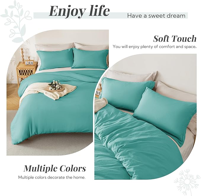 Microfiber Duvet Cover Set - 3 Piece