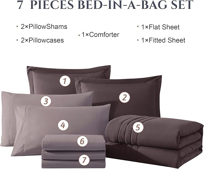 Comforter Set - King - 7 Piece