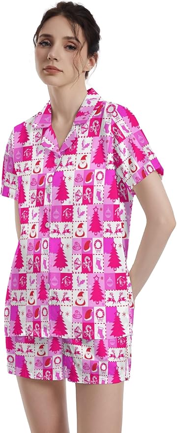 Women's Pajama Set - Short Sleeve - 2 Piece