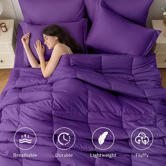 Down Alternative Comforter Set - California King - 7 Piece