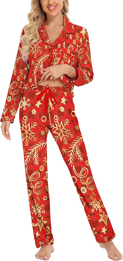 Women's Pants Pajama Set - Long Sleeve - 2 Piece