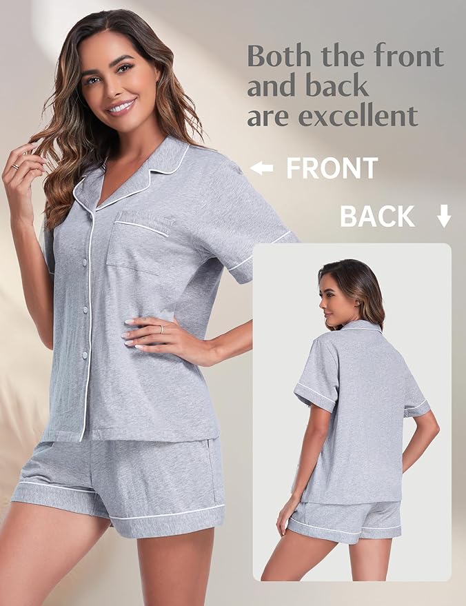 Women's Pajama Set - Short Sleeve - 2 Piece
