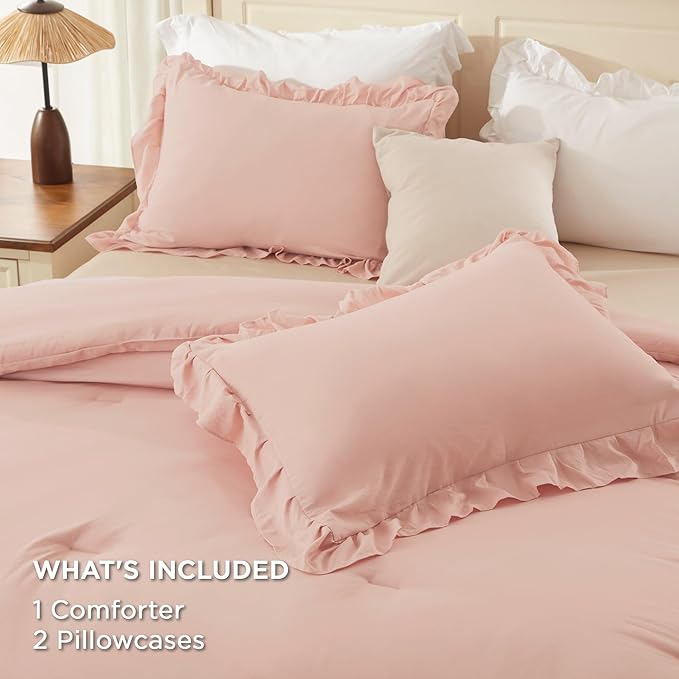 Microfiber Comforter Set - California King - 104 x 96 in - 3 Piece