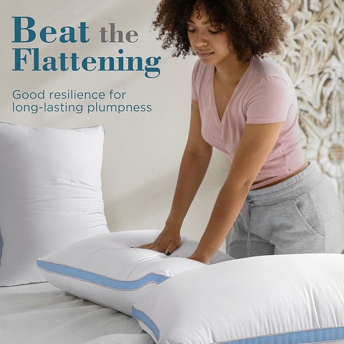 Down Alternative Cooling Bed Pillow - Queen - 2 Piece