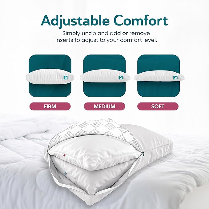 Cooling Bed Pillow - King - 2 Pack