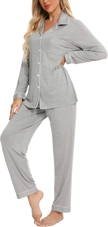 Women's Pants Pajama Set - Long Sleeve - 2 Piece