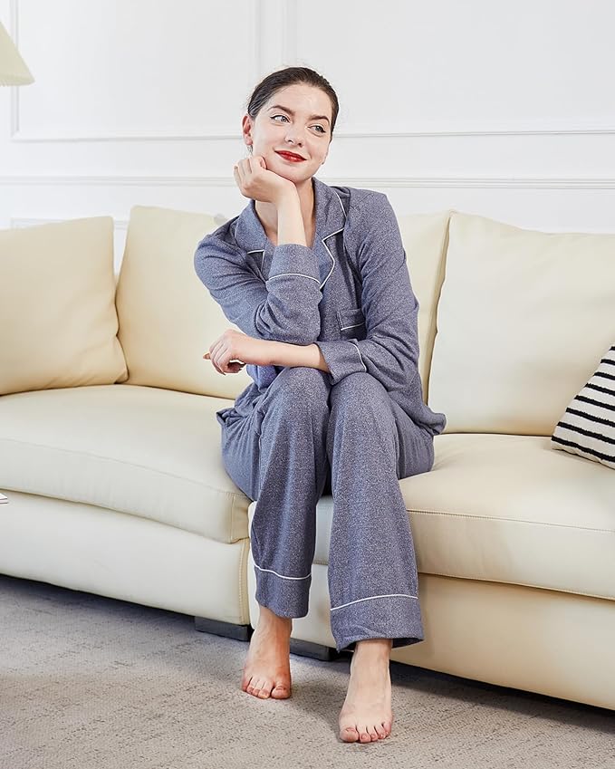 Women's Pajama Set - Long Sleeve - 2 Piece