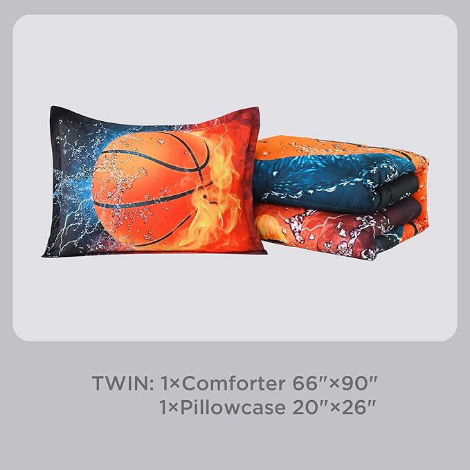 Microfiber Comforter Set - Twin - 66 x 90 in - 2 Piece