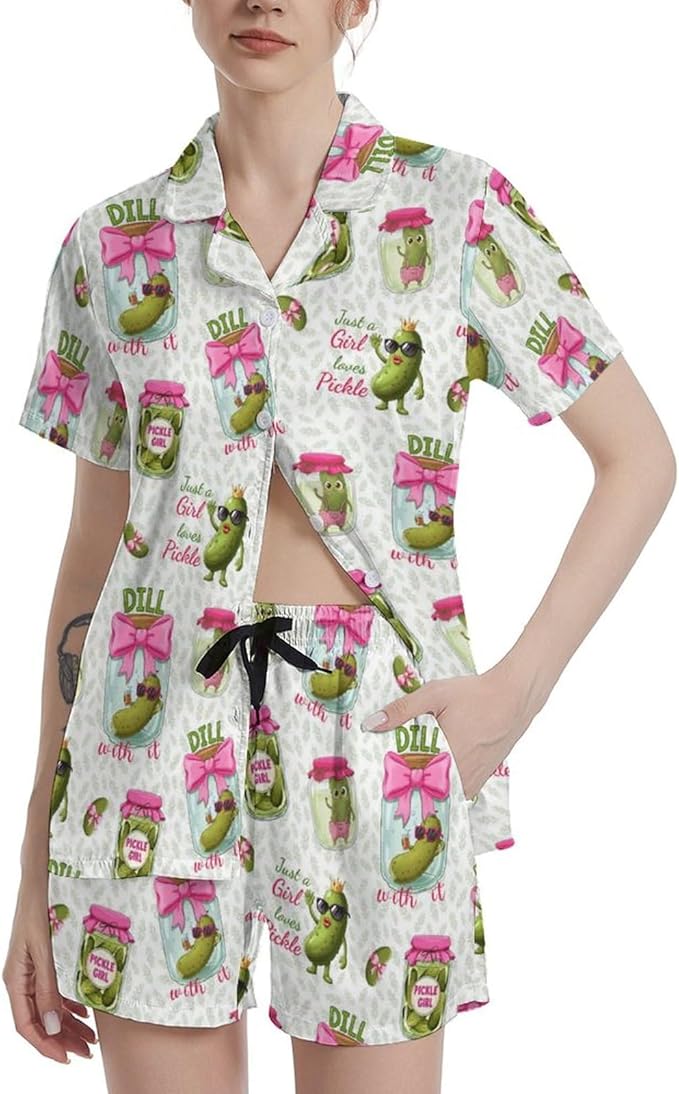 Women's Pajama Set - Short Sleeve - 2 Piece