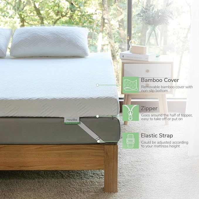 Bamboo Mattress Topper - Twin