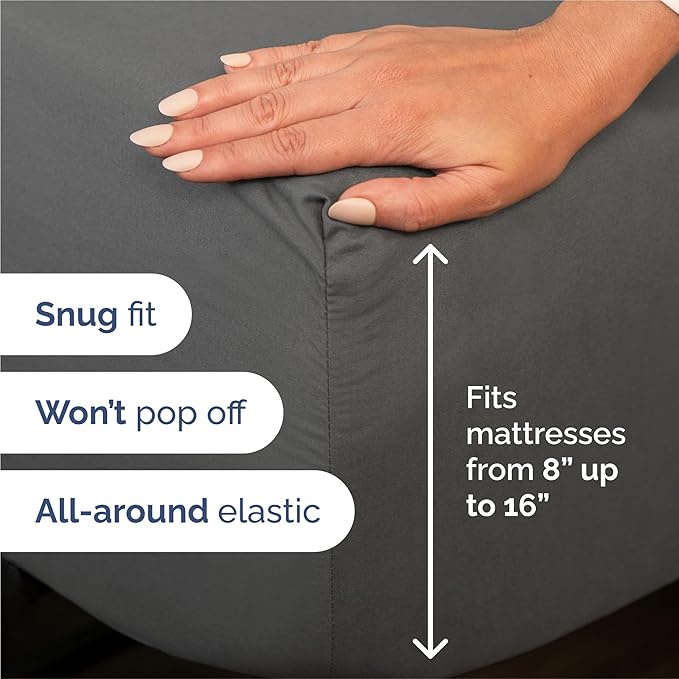 Cooling Bed Sheet Set - Split King - 5 Piece
