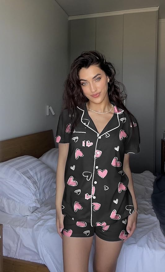 Women's Pajama Set - Short Sleeve - 2 Piece