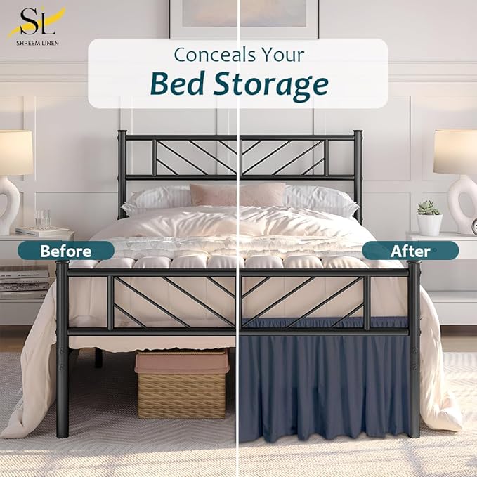 Linen Bed Skirt - Full