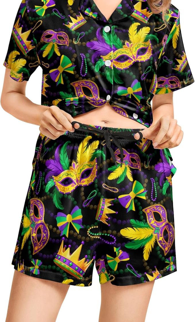 Women's Pajama Set - Short Sleeve - 2 Piece