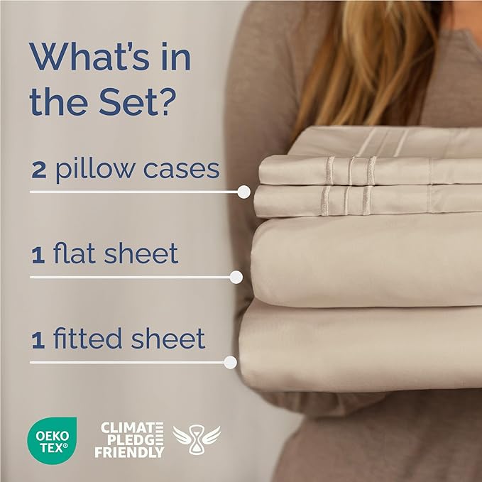Cooling Bed Sheet Set - Full - 4 Piece