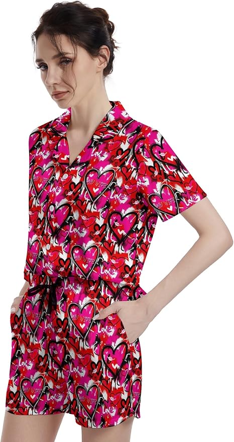 Women's Pajama Set - Short Sleeve - 2 Piece