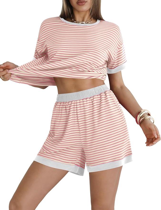 Shorts Pajama Set - Short Sleeve - 2 Piece