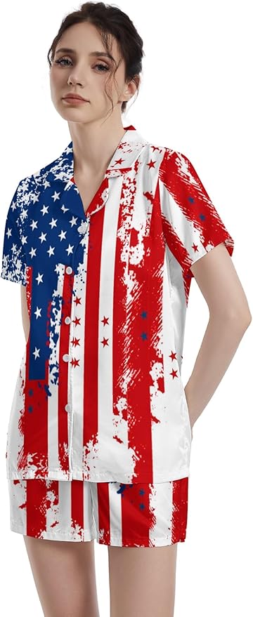 Women's Pajama Set - Short Sleeve - 2 Piece