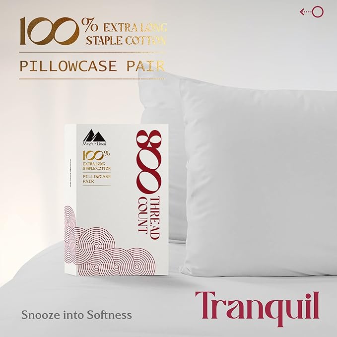 Linen Pillowcase Set - Queen - 2 Piece