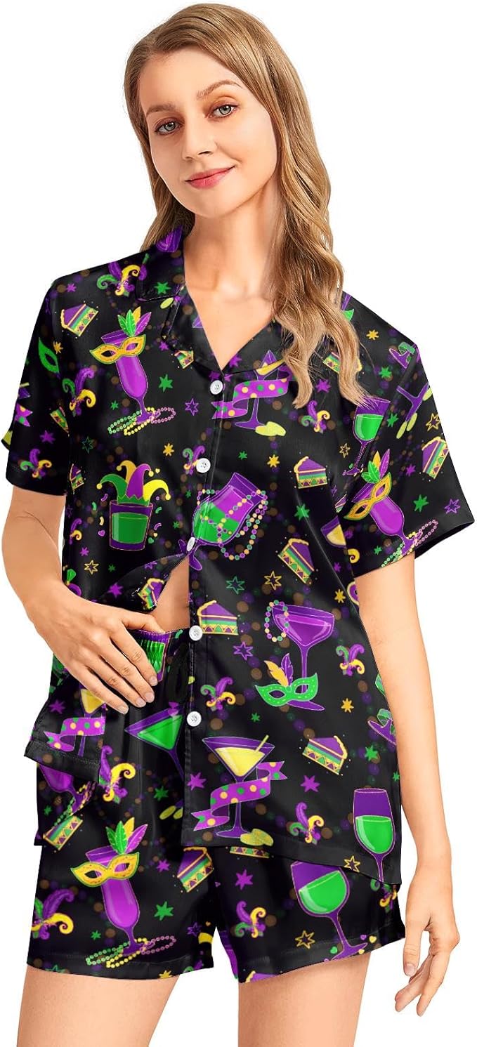 Women's Pajama Set - Short Sleeve - 2 Piece
