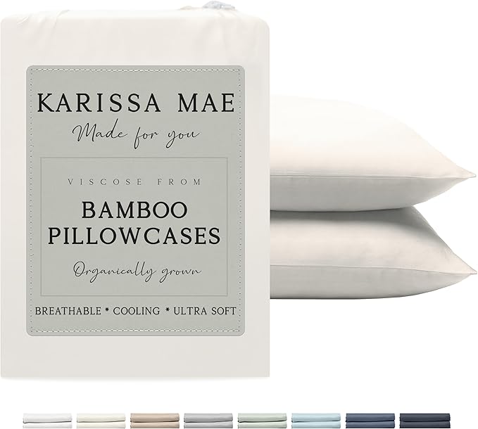 Bamboo Cooling Pillowcase Set - King - 2 Piece