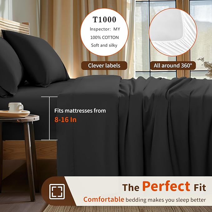 Bed Sheet Set - Split King - 5 Piece
