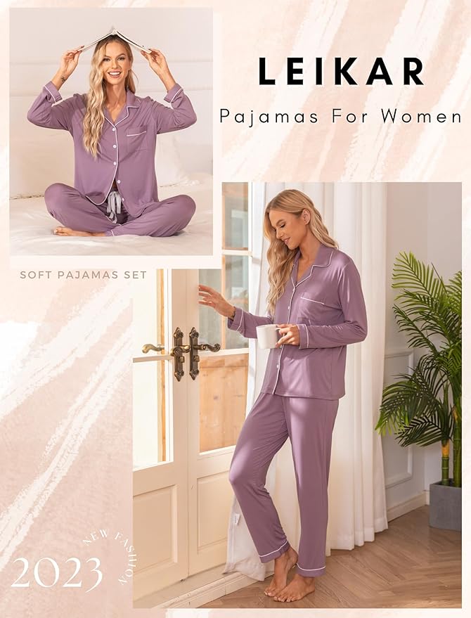Women's Pants Pajama Set - Long Sleeve - 2 Piece