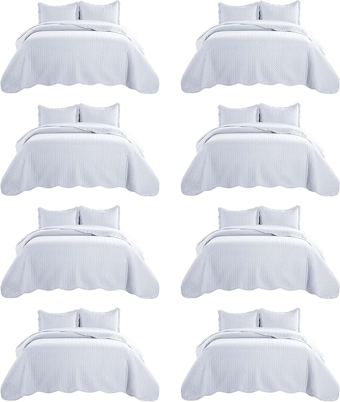 Microfiber Quilt Set - California King - 8 Pack