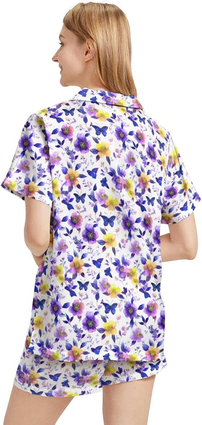 Women's Pajama Set - Short Sleeve - 2 Piece