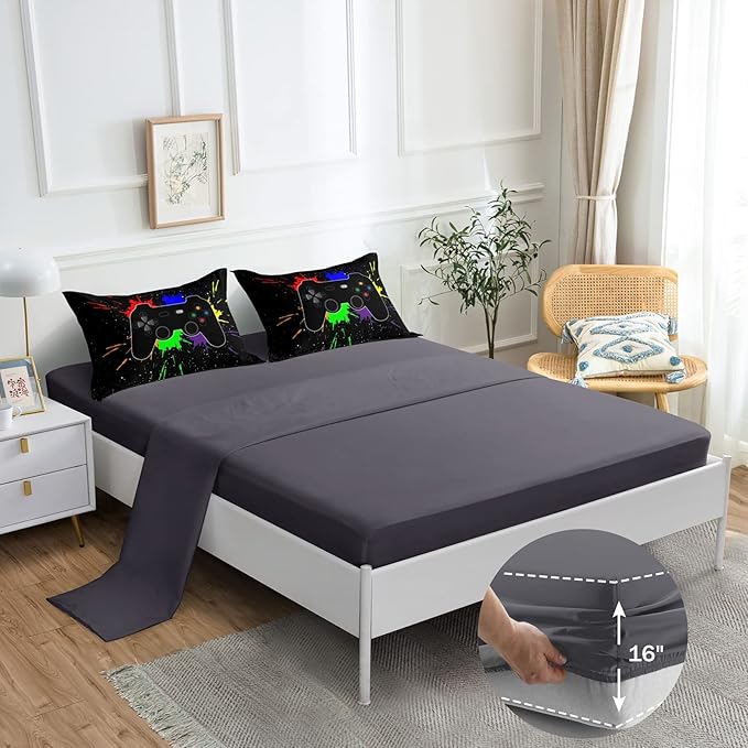 Microfiber Comforter Set - Queen - 6 Piece