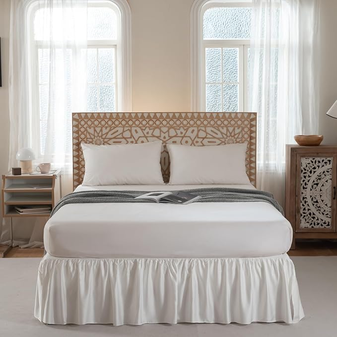 Bamboo Bed Skirt - King - 14 in Drop