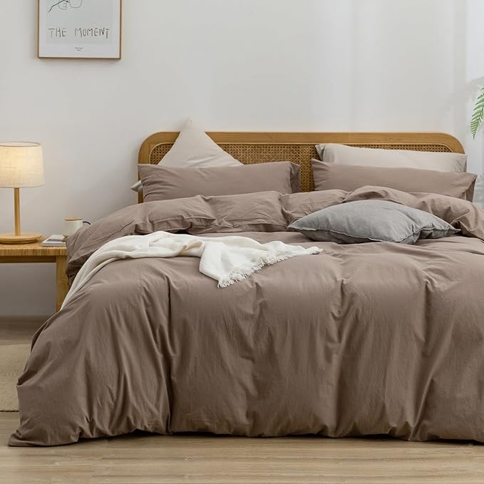 Linen Duvet Cover Set - Queen - 3 Piece