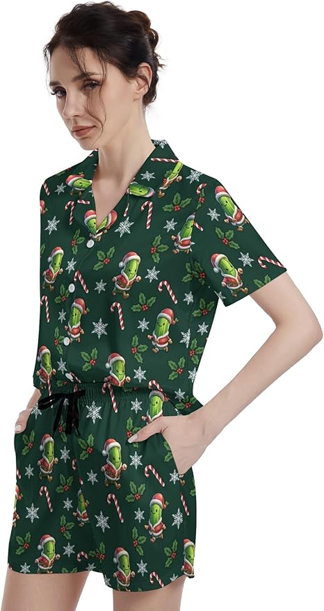 Women's Pajama Set - Short Sleeve - 2 Piece