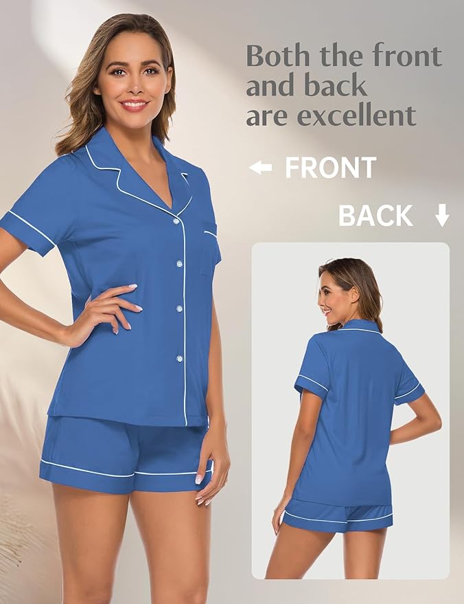 Women's Pajama Set - Short Sleeve - 2 Piece