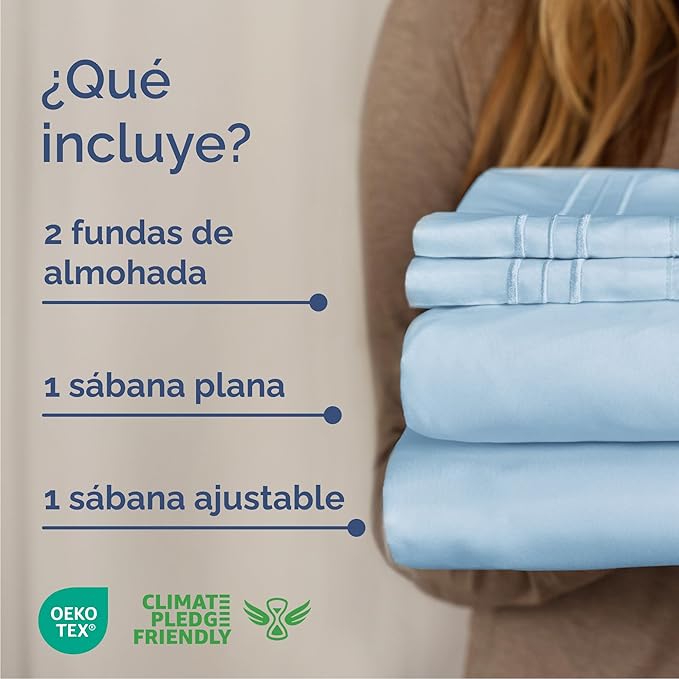 Cooling Bed Sheet Set - King - 4 Piece