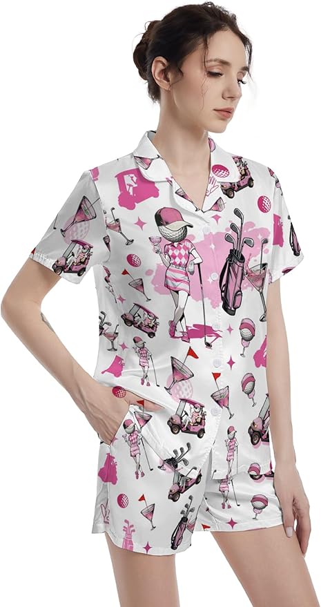 Women's Pajama Set - Short Sleeve - 2 Piece