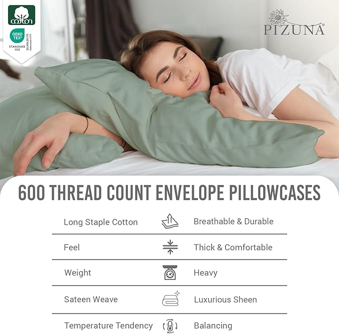 100% Cotton Pillowcase Set - Queen - 2 Piece