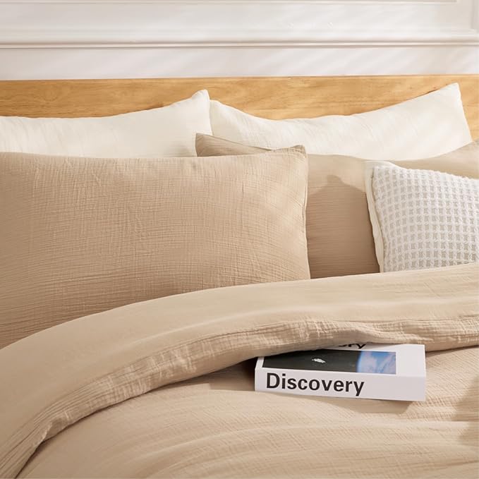 Linen Duvet Cover Set - King - 3 Piece