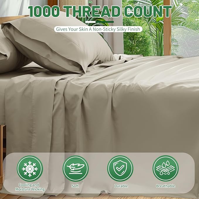 Bed Sheet Set - Queen - 4 Piece