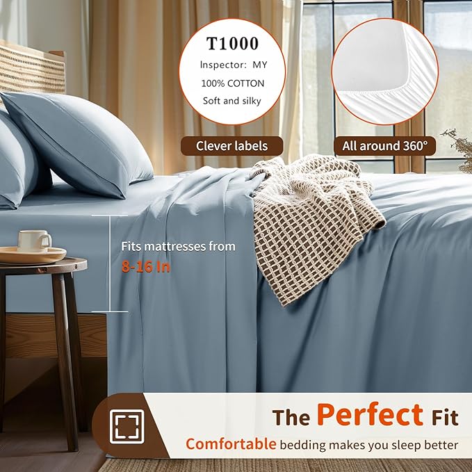Bed Sheet Set - Queen - 4 Piece