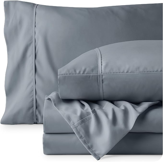 Microfiber Bed Sheet Set - Queen - 4 Piece