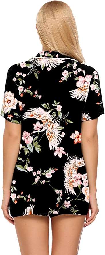 Women's Pajama Set - Short Sleeve - 2 Piece