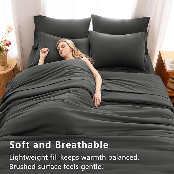 Down Alternative Comforter Set - Queen - 7 Piece