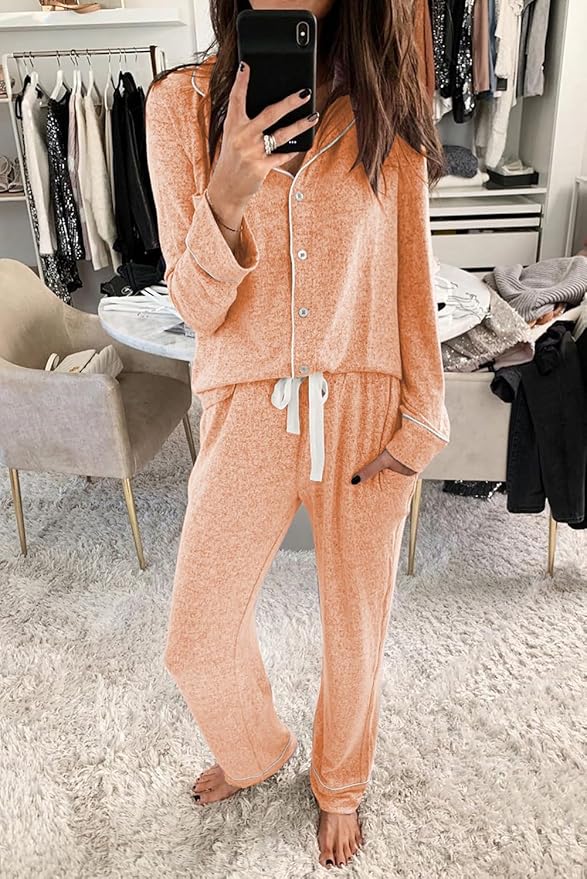 Women's Pajama Set - Long Sleeve - 2 Piece