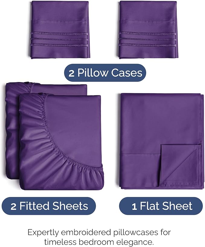Cooling Bed Sheet Set - Split King - 5 Piece