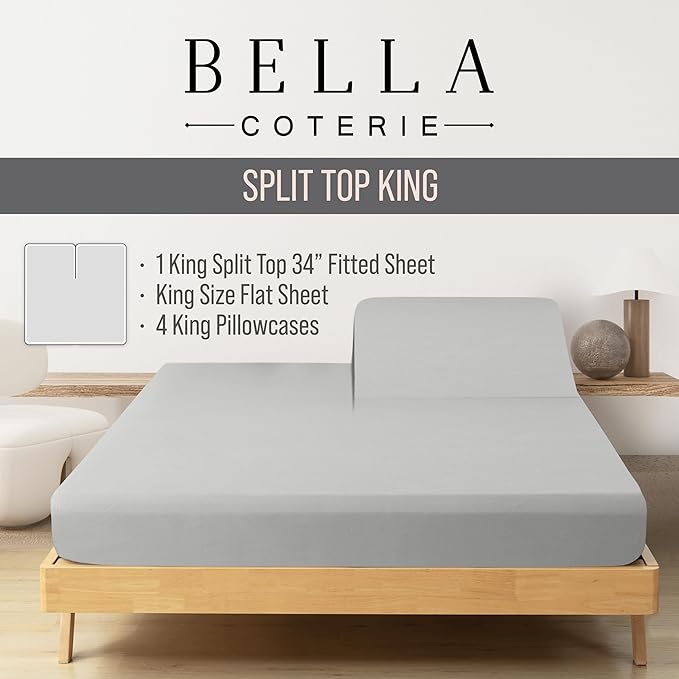Bamboo Cooling Bed Sheet Set - King - 6 Piece